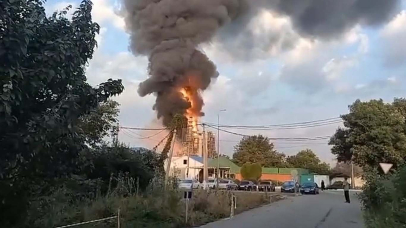 Drones struck the Afipsky oil refinery in Russia