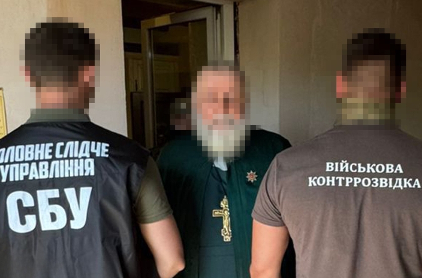 The SSU uncovered a Russian military intelligence agent network in Zaporizhzhia, coordinated by a priest of the UOC (MP)