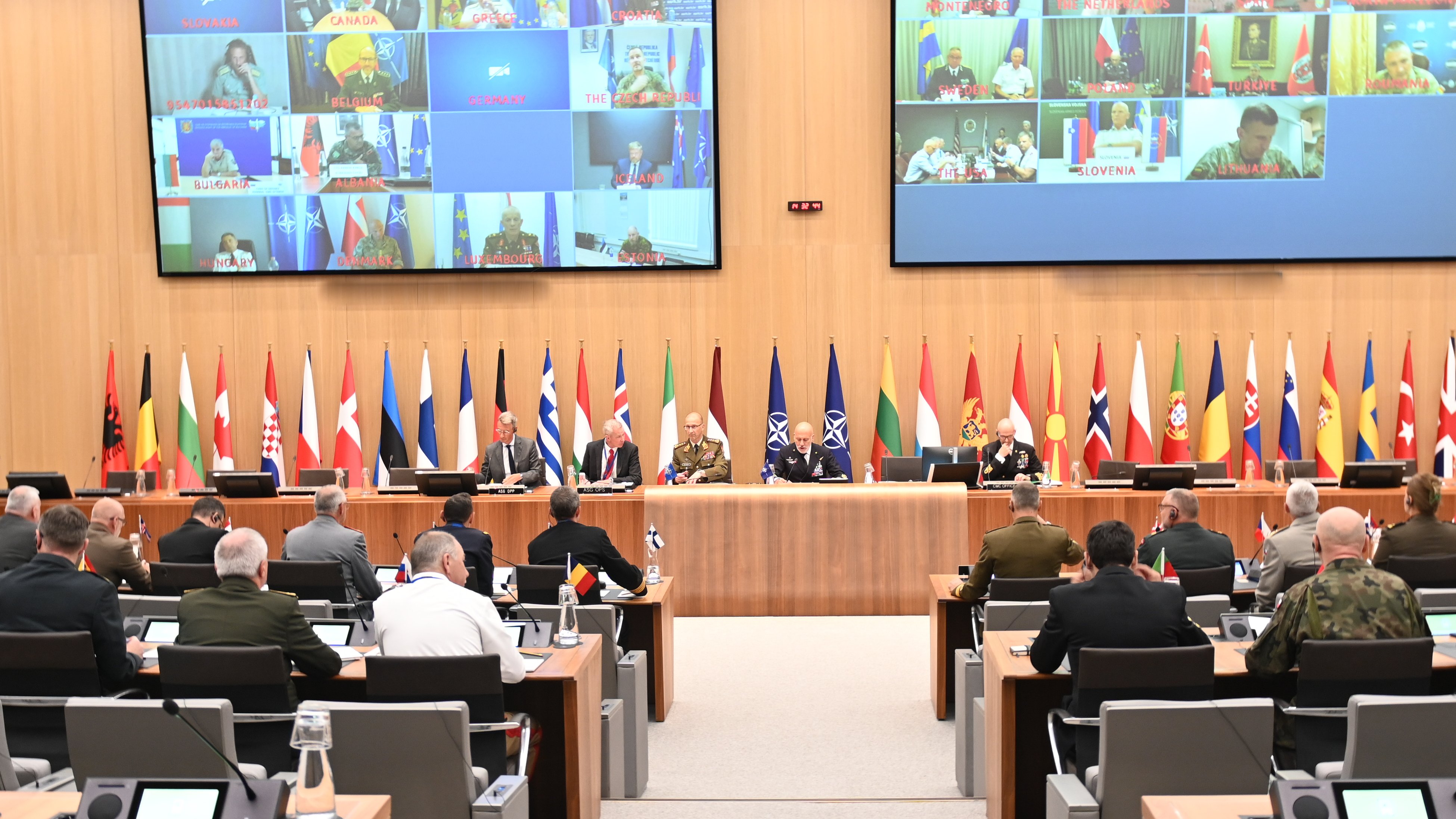 NATO military leaders have confirmed their support for a just peace for Ukraine