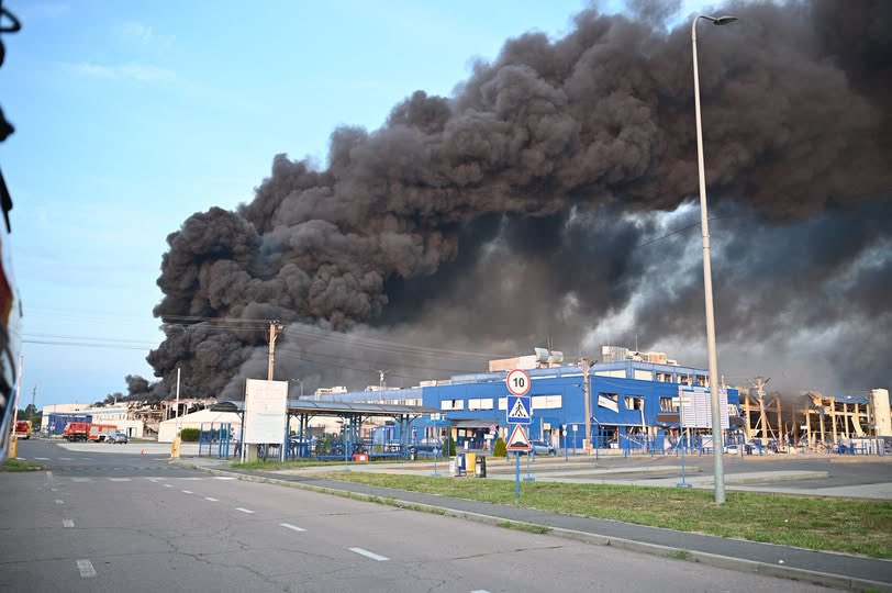During a massive attack, Russia struck an American electronics manufacturer in Ukraine