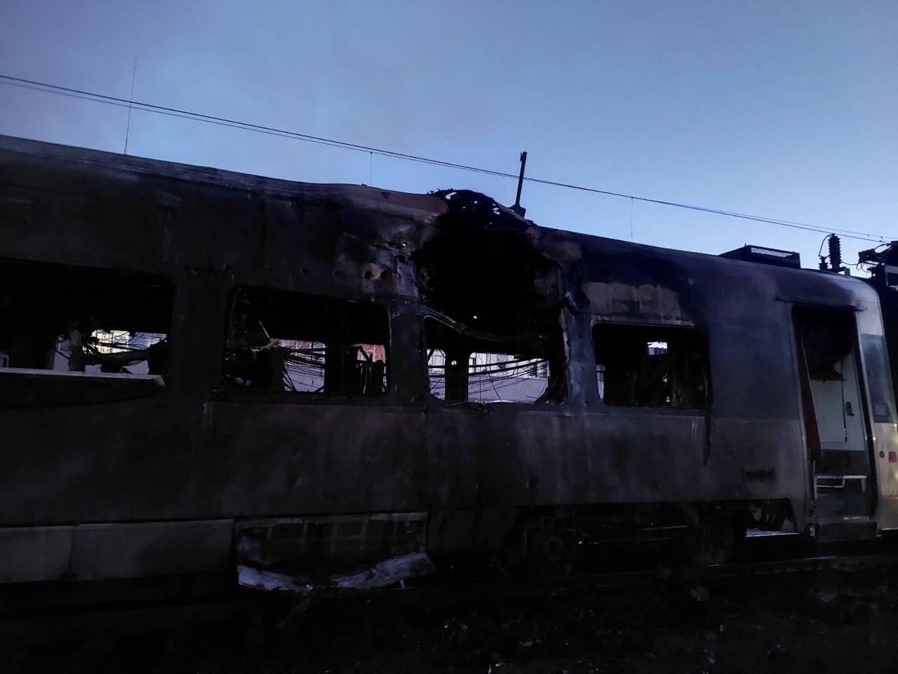 Russians attacked an Intercity+ train depot: one trainset was severely damaged