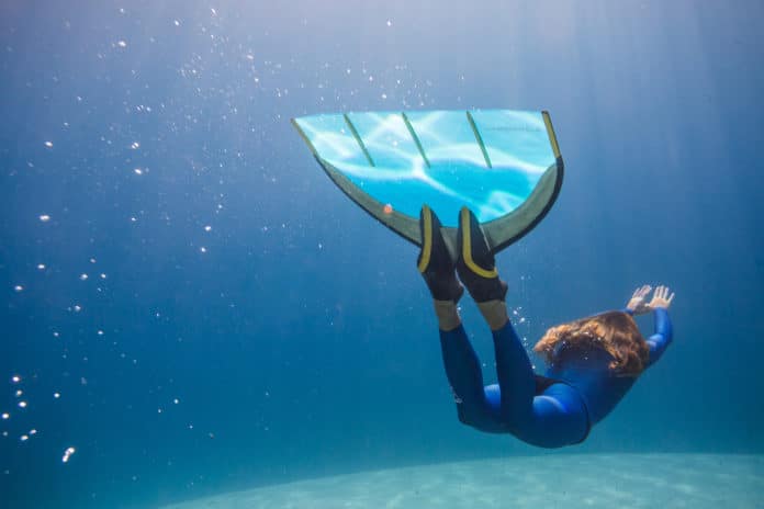 Natalia Zharkova is the world champion in freediving