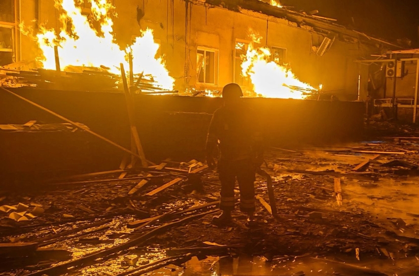 Fire erupts at Odessa industrial site after Russian attack