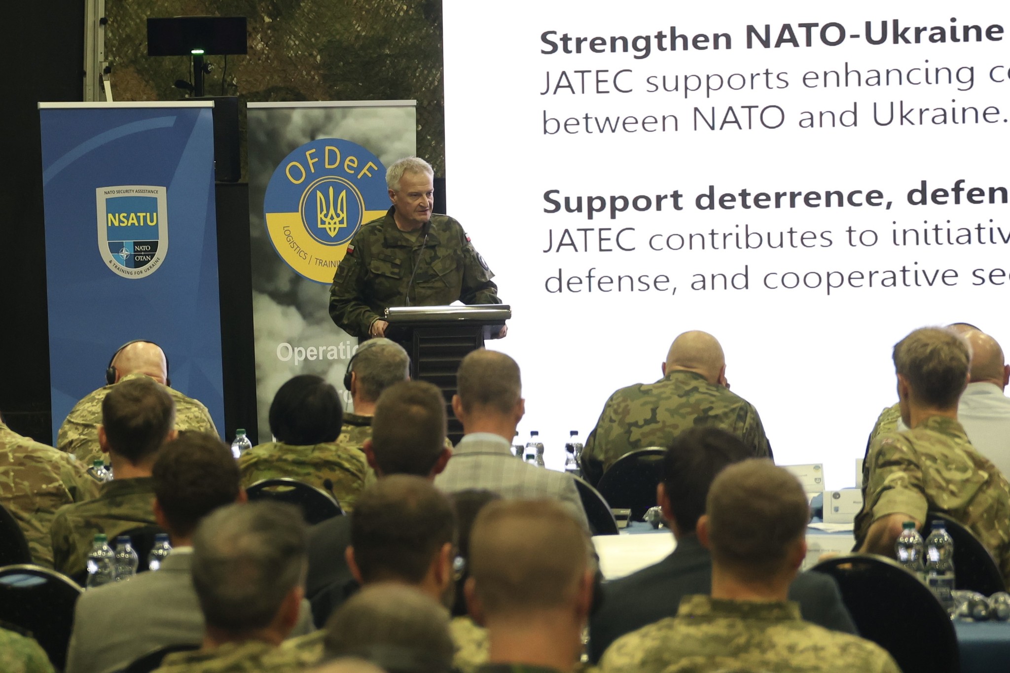 The JATEC commander presented the NATO-Ukraine Joint Centre at OFDeF
