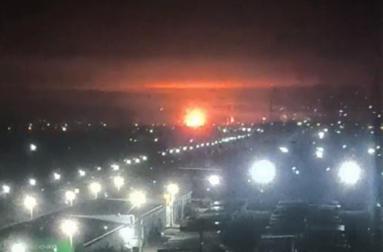 In Russia’s Krasnodar Krai, drones struck the Afipsky oil refinery