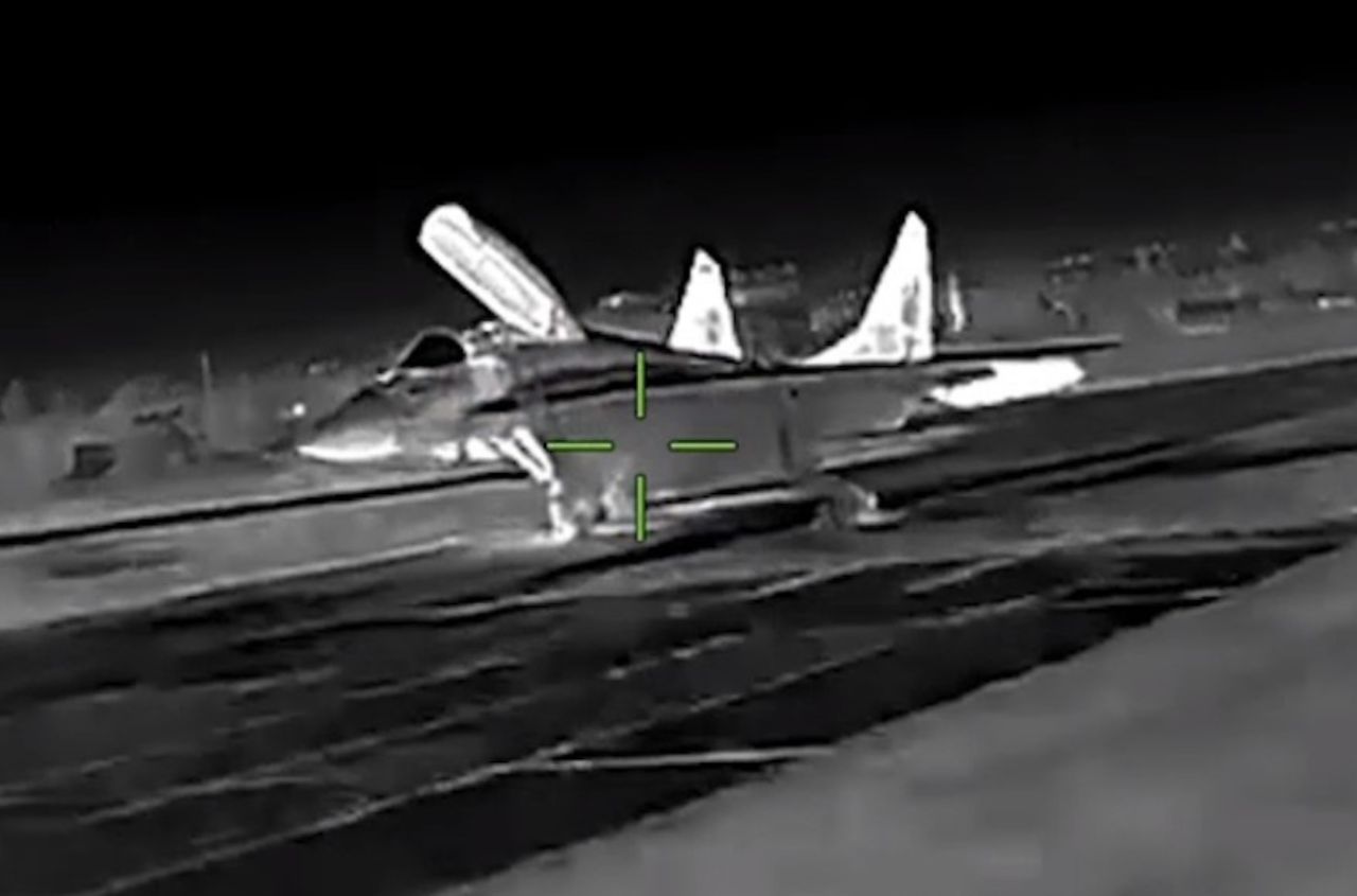 The Main Intelligence Directorate destroyed a Russain MiG-29 fighter in Crimea
