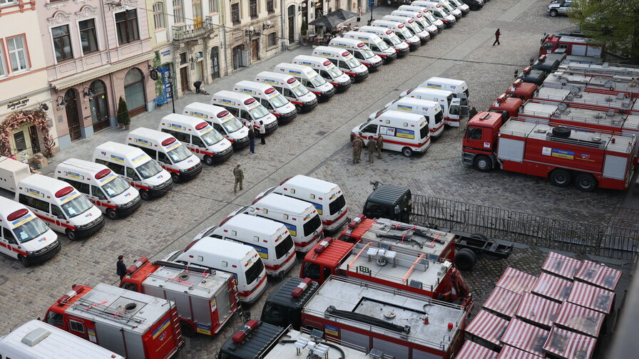 Taiwan-supported initiative supplies Ukraine with 68 rescue vehicles