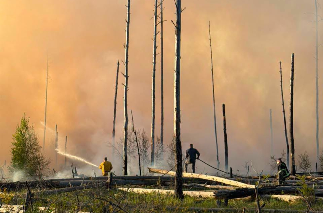 Russian drone crashes spark fires in Chornobyl Exclusion Zone; radiation levels remain normal