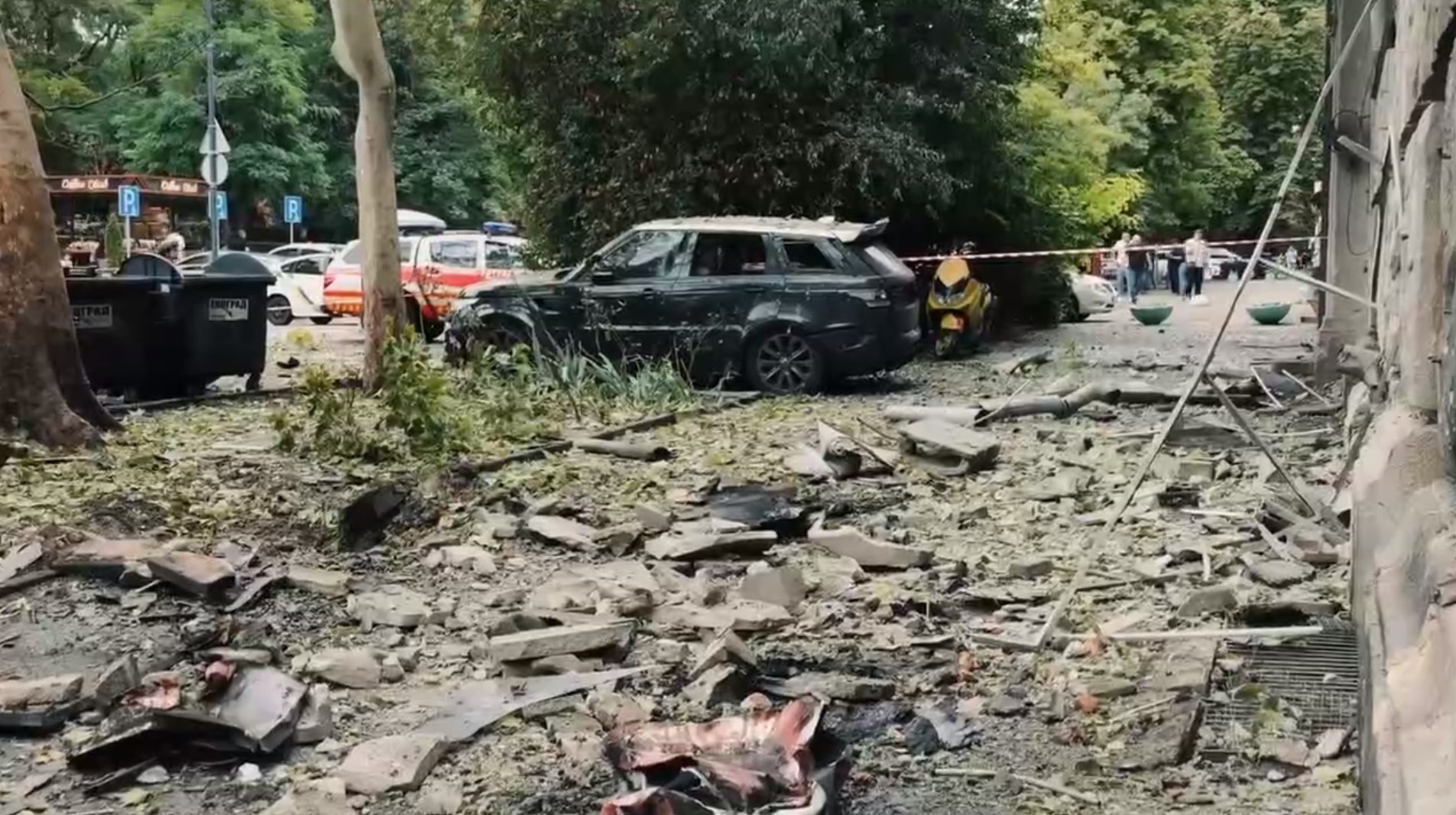 Russian strike hits central Odessa, injuring three people
