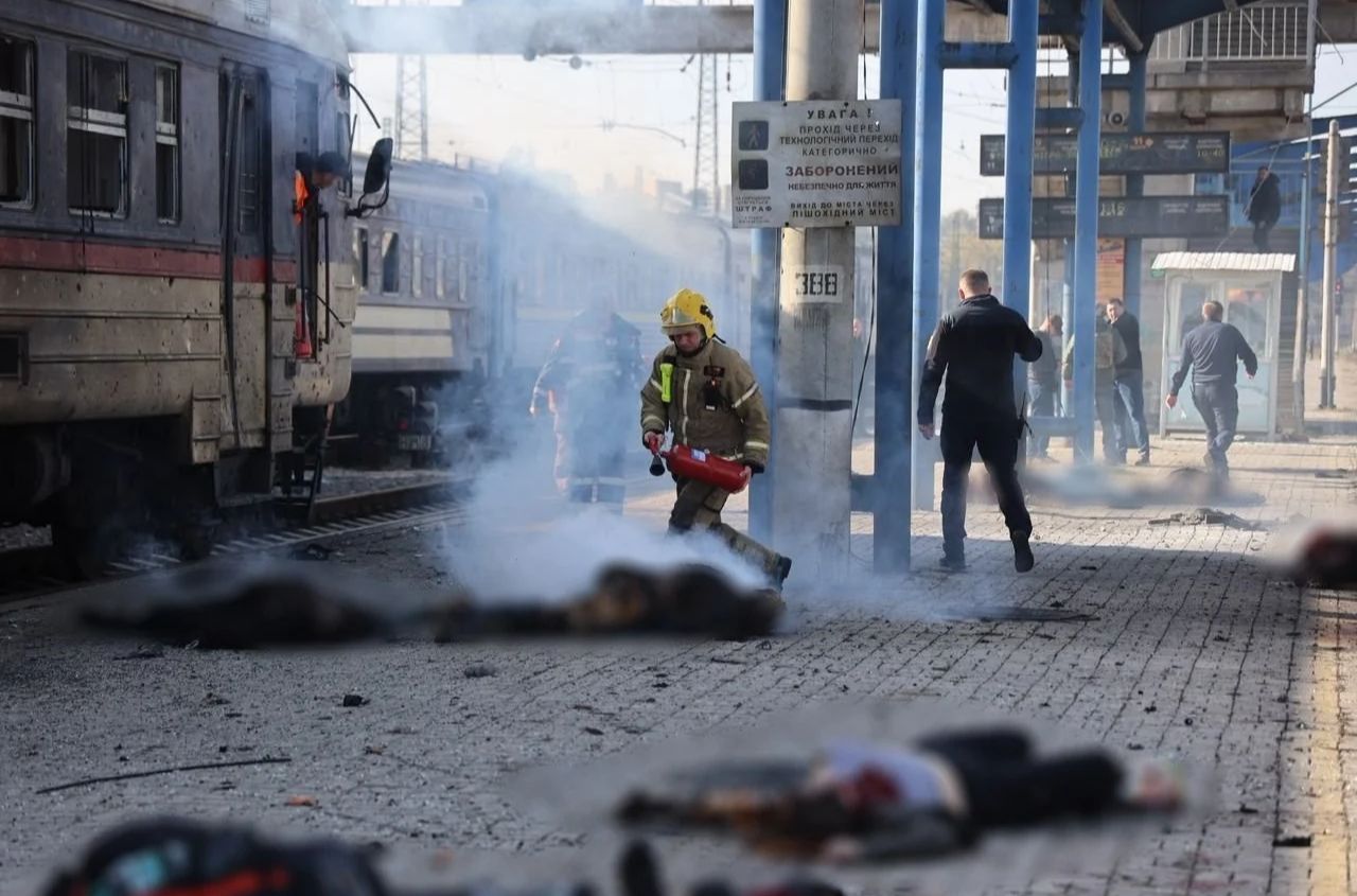 Russian strike on Dnipro railway station kills at least 13, injures 10
