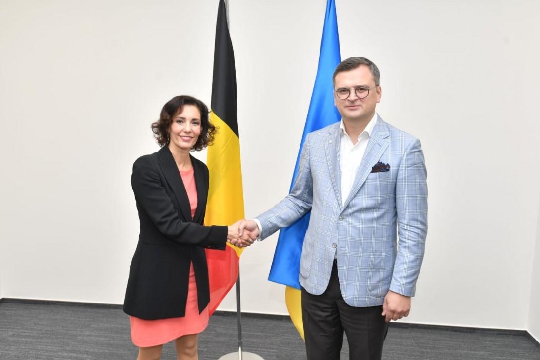 Minister of Foreign Affairs of Ukraine Dmytro Kuleba met with Belgium’s Minister for Foreign Affairs Hadja Lahbib