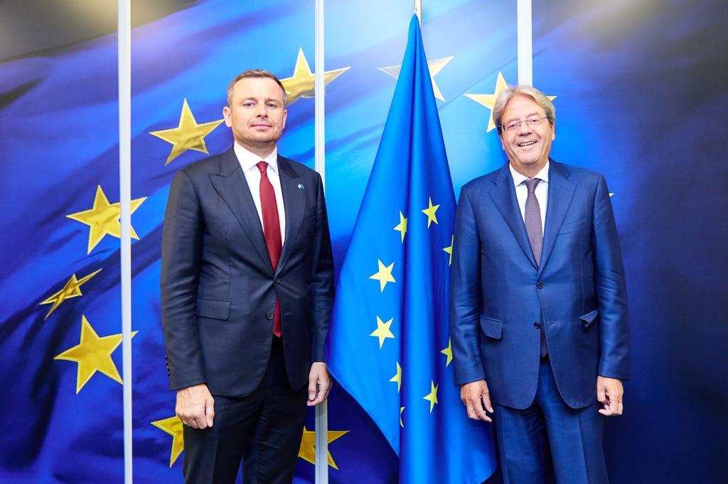 Sergii Marchenko Met with the EU Commissioner for Economy Paolo Gentiloni