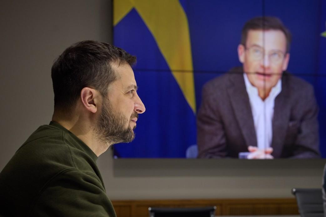 The President of Ukraine held a video meeting with the Prime Minister of Sweden