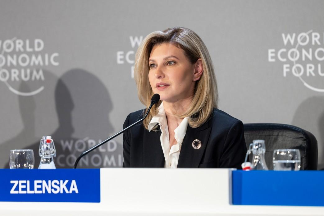 In Davos, Olena Zelenska called on business and politicians not to stop humanitarian support for Ukraine