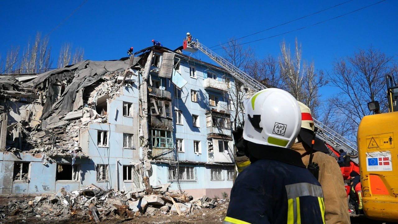 Russian missile attack in Zaporizhzhia