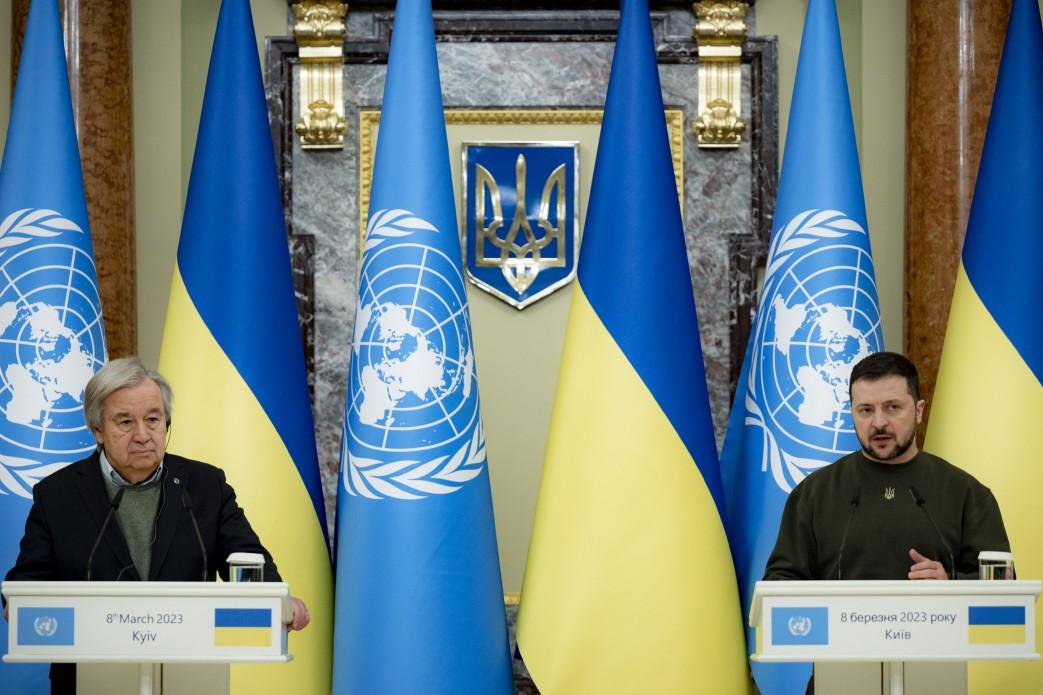 Volodymyr Zelenskyy following the meeting with António Guterres: It is now and in Ukraine that the future of the UN is being decided