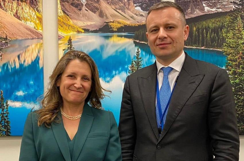Sergii Marchenko and Canadian Finance Minister Chrystia Freeland discuss Ukraine’s financial needs for 2023
