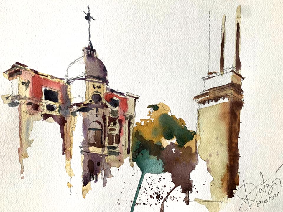 Sketch Artists from all over the world painted Odessa