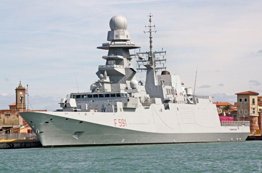 The Italian frigate "Virginio Fasan" in the cross hairs of the Russian Black Sea Fleet