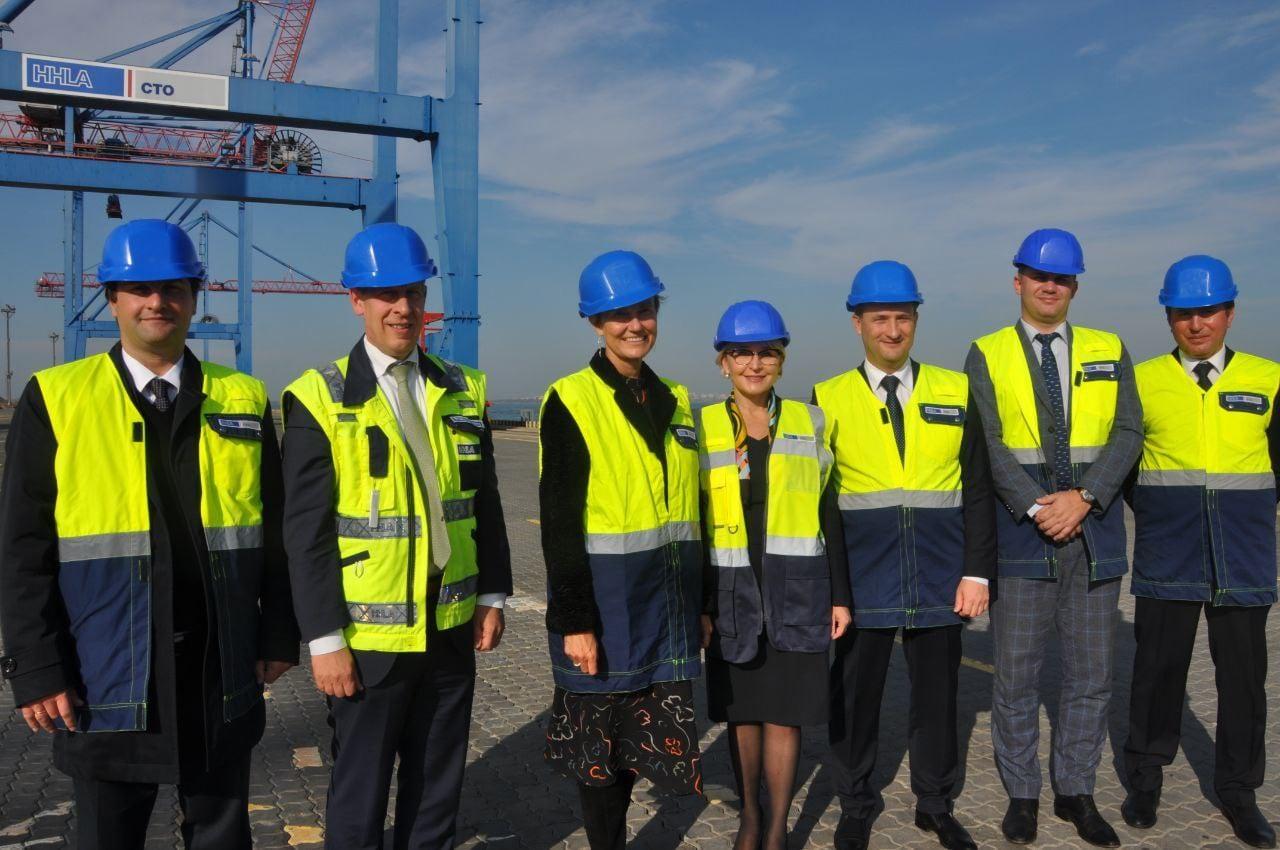 The ambassador of Germany Anka Feldhusen visited the "Container Terminal Odessa"