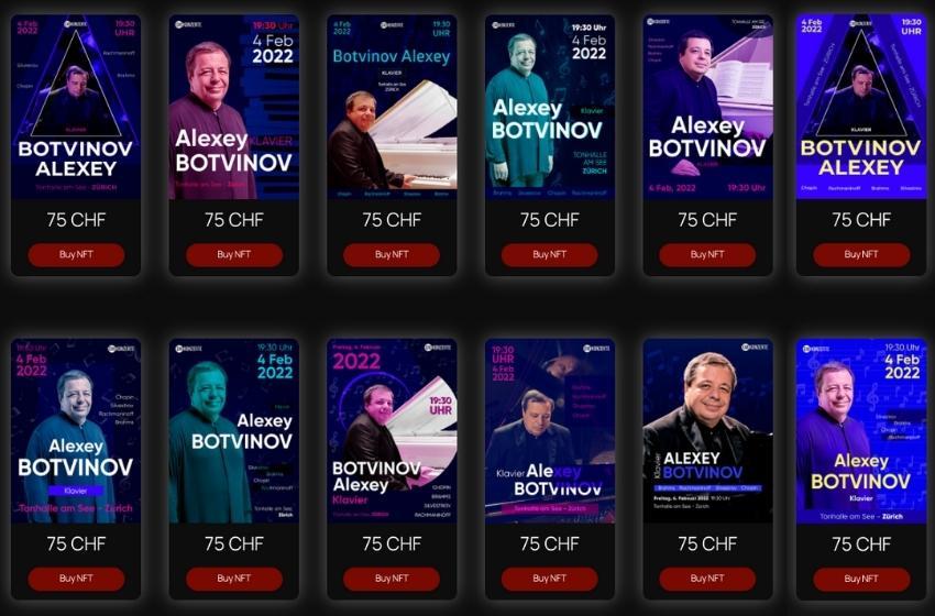 The music by Alexey Botvinov sold on exclusive NFT (blockchain tokens)