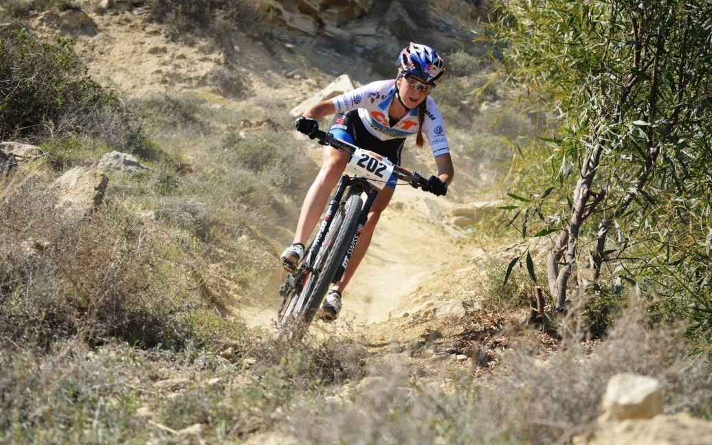 The Ukrainian won the first "gold" of the season in mountain biking at the tournament in Slovenia