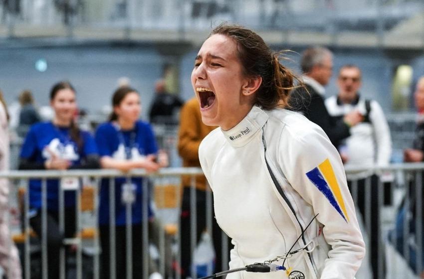The first medal of Ukraine at the European Youth Fencing Championship