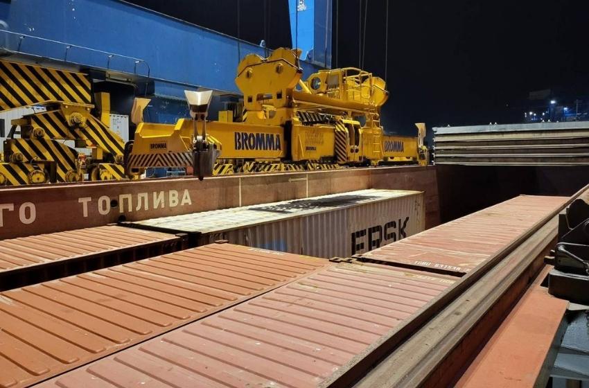 The Ukrainian Danube Shipping Company launched a container caravan to Constanta
