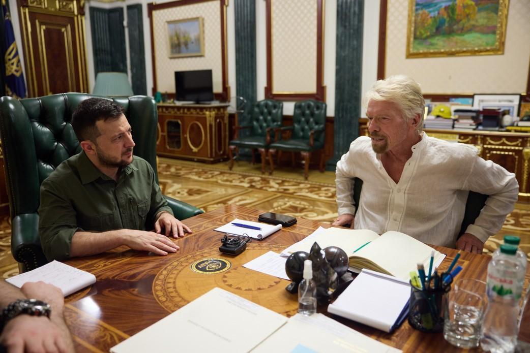Volodymyr Zelensky had a meeting with British entrepreneur Richard Branson