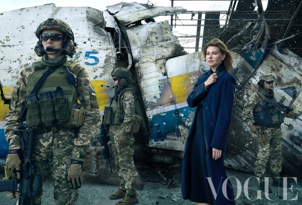 In an interview with Vogue magazine, the First Lady talked about Ukraine's resistance to the Russian invasion