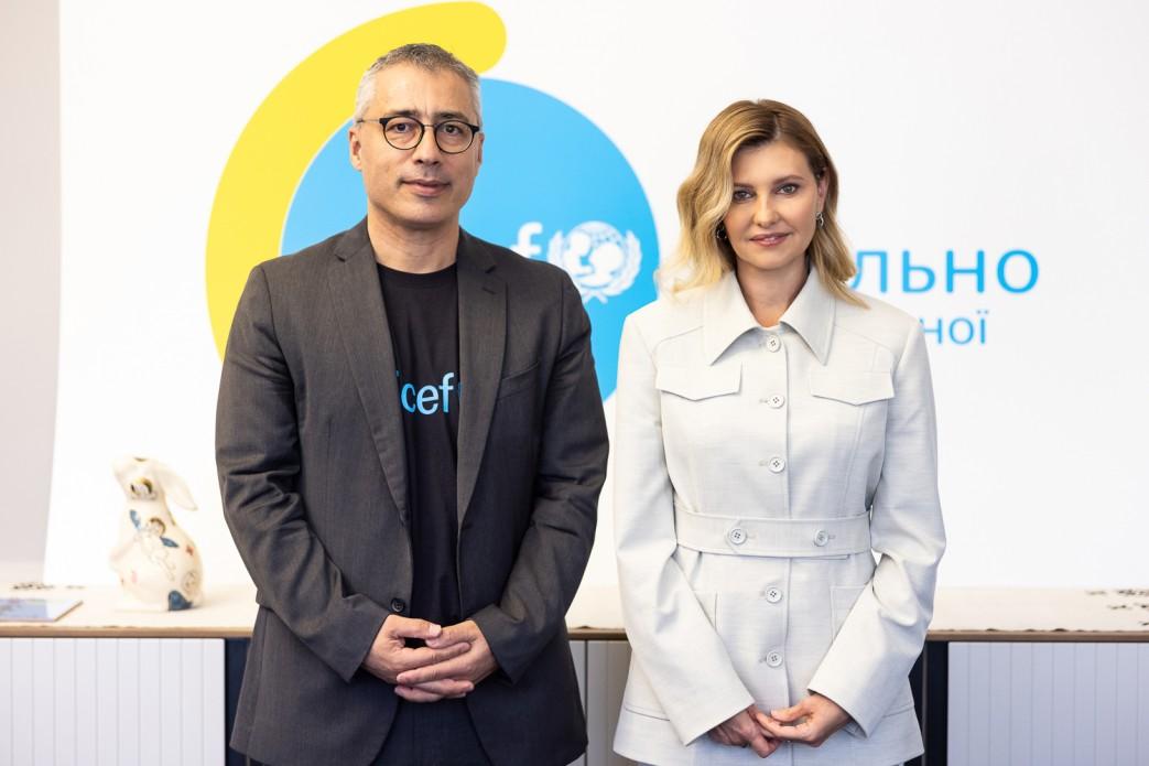 Olena Zelenska signed a Memorandum with UNICEF in Ukraine to strengthen joint work in the fields of education and protection of children during war