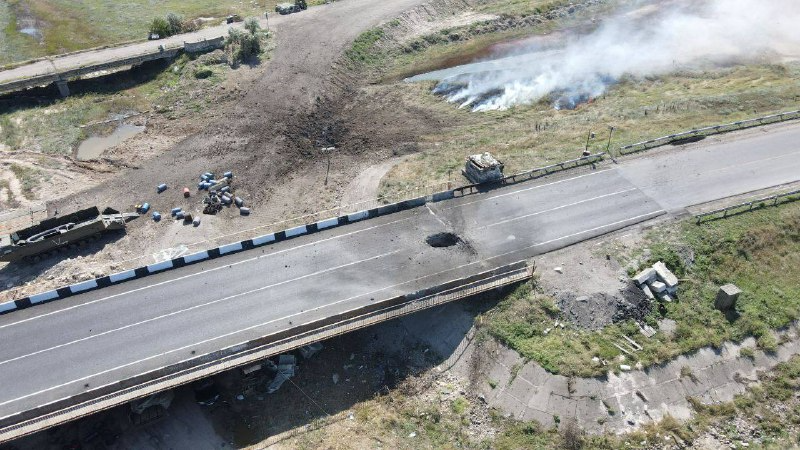 The Ukrainian Armed Forces launched a missile strike on the Chongar Bridge