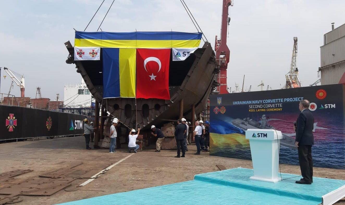 In Turkey, the keel for the second Ada-class corvette for the Ukrainian Navy has been laid