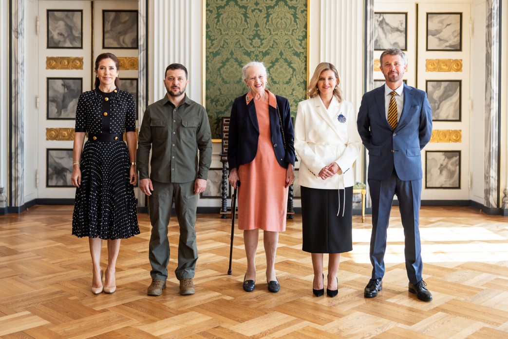 The President and the First Lady of Ukraine met with Queen Margrethe II of Denmark