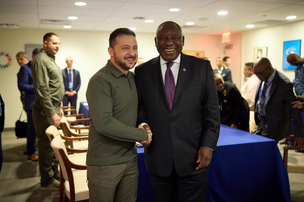 Volodymyr Zelensky met with President of the Republic of South Africa in New York