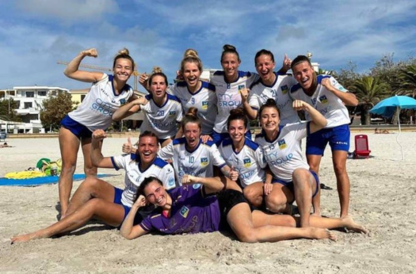 The Ukrainian women's beach soccer team 'Mriya-2006' has won the World Champions Cup in Italy
