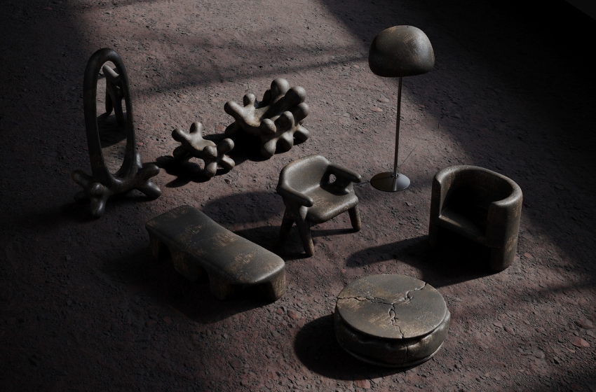 ZEMLYA: archaism, futurism and clay furniture - a new paradoxical collection by the master Serhii Makhno