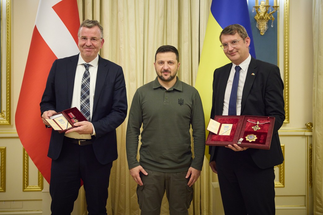 Volodymyr Zelensky meets with Minister of Defence of Denmark