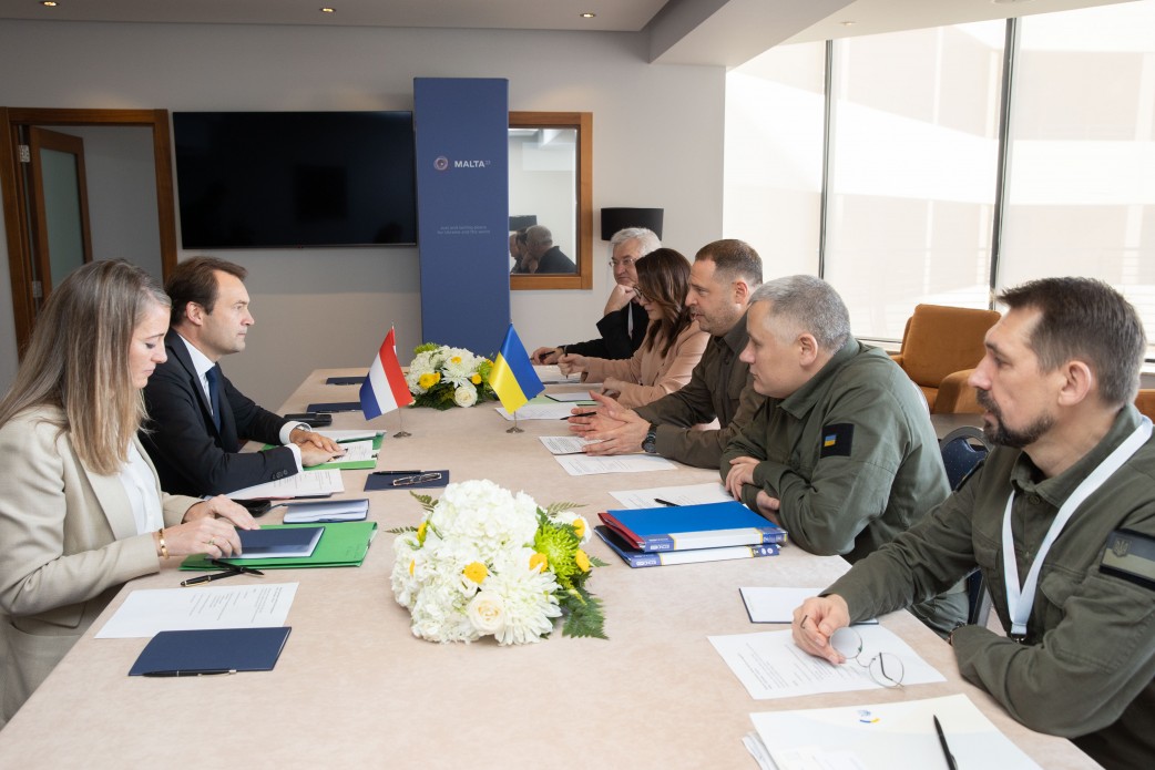 Andriy Yermak at the sidelines of the third advisors' meeting in Malta initiates consultations with the Netherlands on signing bilateral security guarantees agreement
