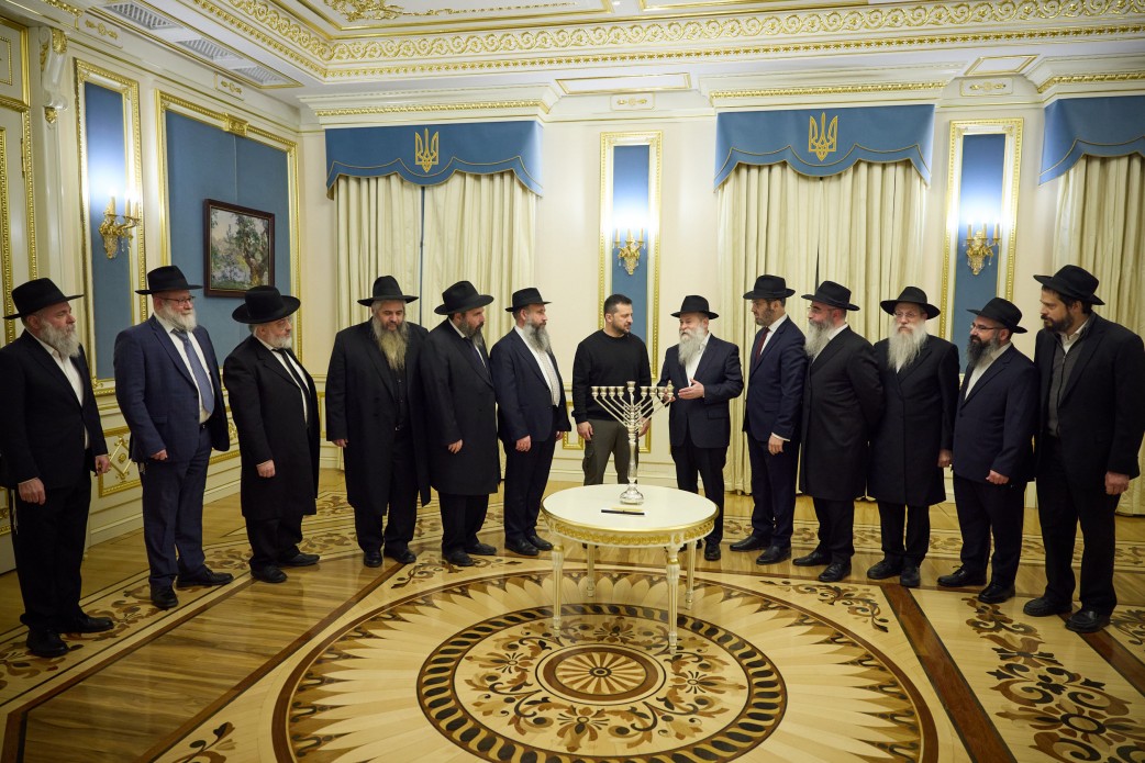 President took part in the ceremony of lighting Hanukkah candles