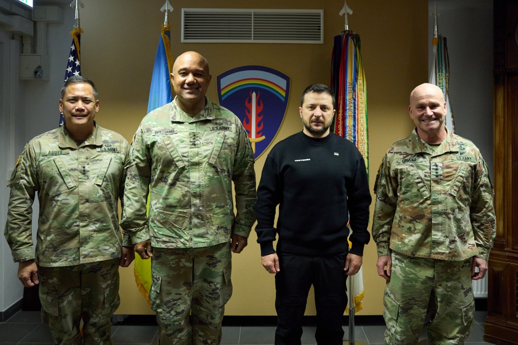 The President of Ukraine visited the United States Army Europe Command