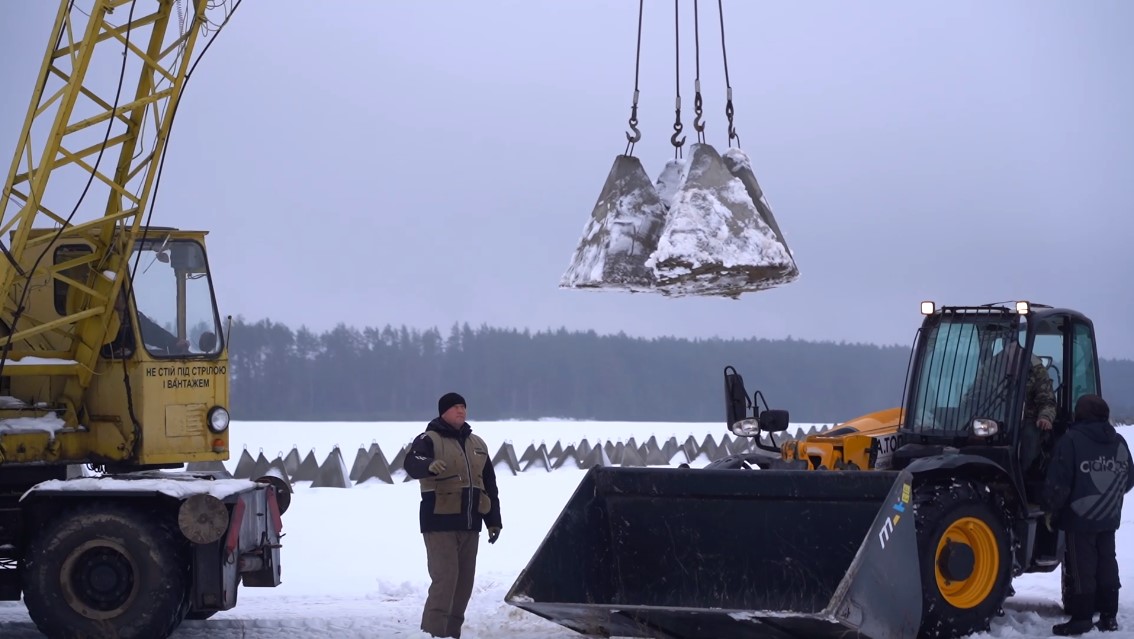 In northern Ukraine, 500,000 mines have been installed, and a second line of defense is under construction