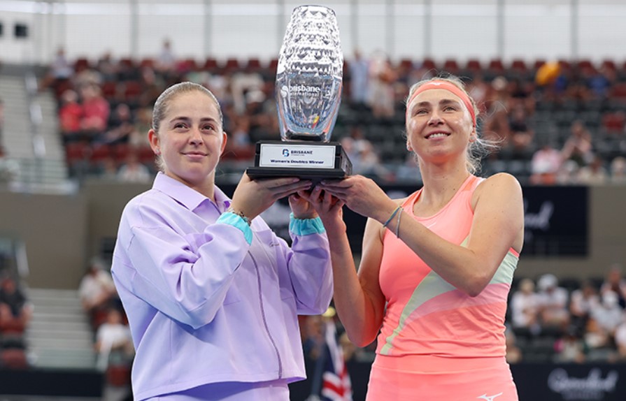 Lyudmyla Kichenok won the title in the doubles category in Brisbane