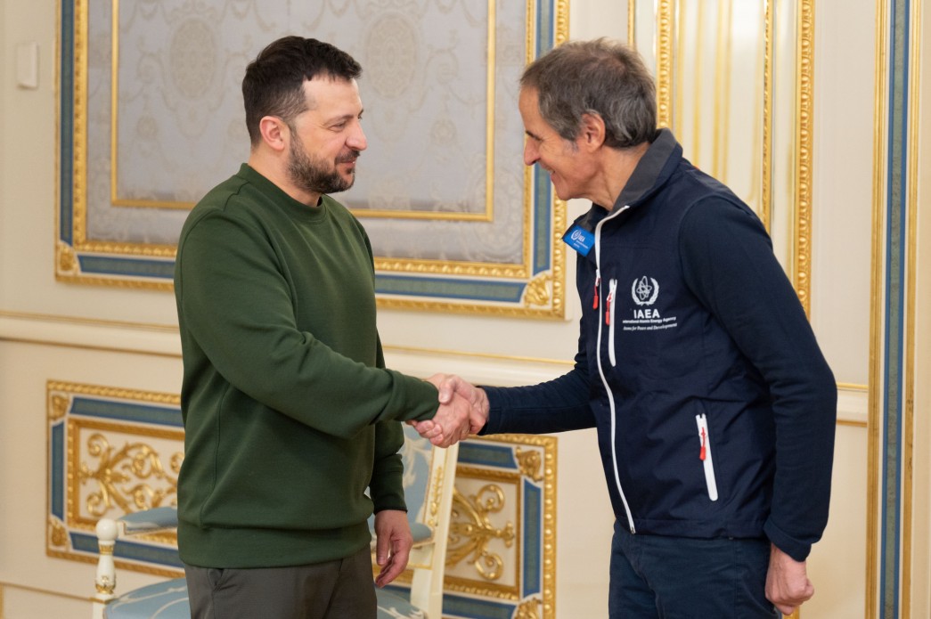 Volodymyr Zelensky met with IAEA Director General