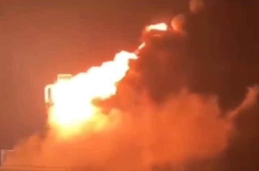 A UAV attacked an oil refinery in the Krasnodar Krai of Russia, resulting in a fire