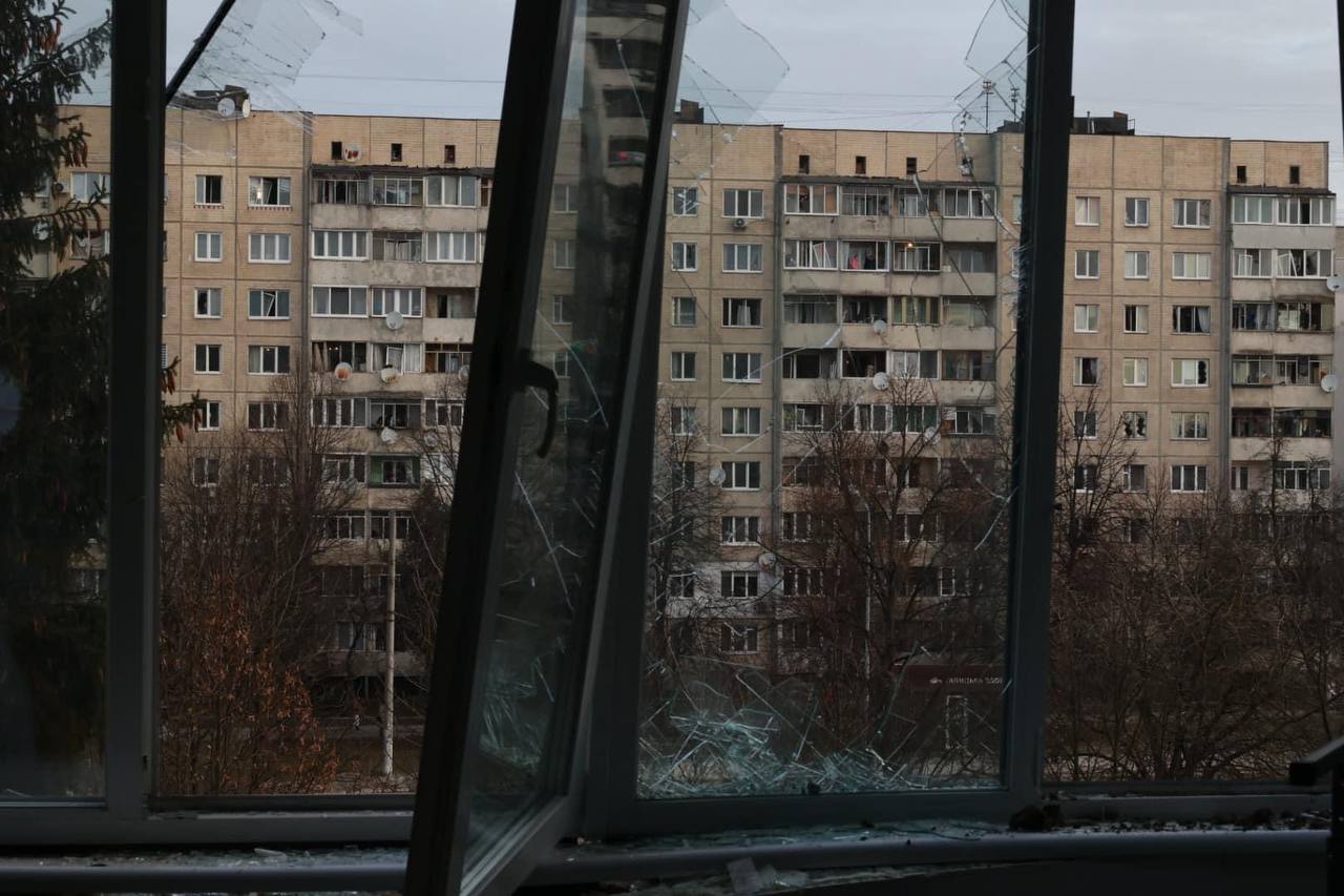 In Lviv, windows of buildings were damaged by the blast wave from a rocket