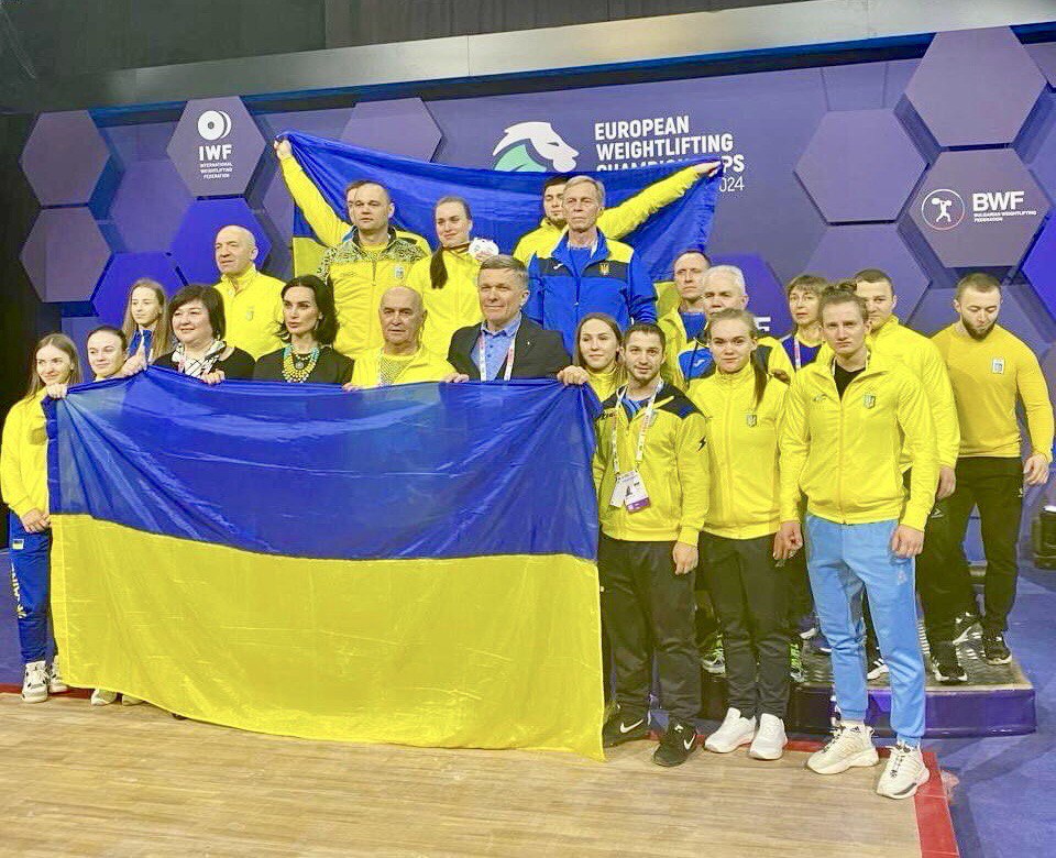 The Ukrainian women's weightlifting team won the 2024 European Championship