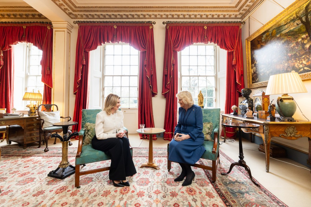 Olena Zelenska met with Queen Camilla and the wife of the Prime Minister of the United Kingdom