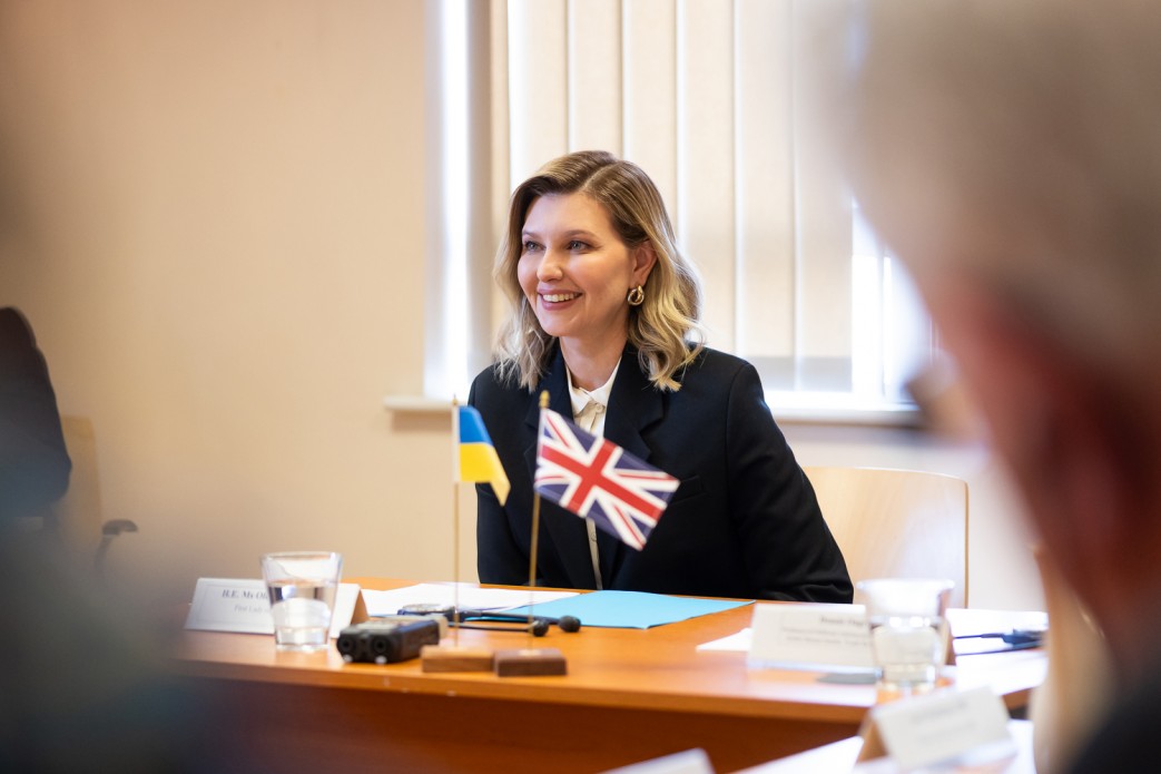 Olena Zelenska participated in a Ukraine-UK roundtable discussion on post-war mental health recovery for children and adolescents