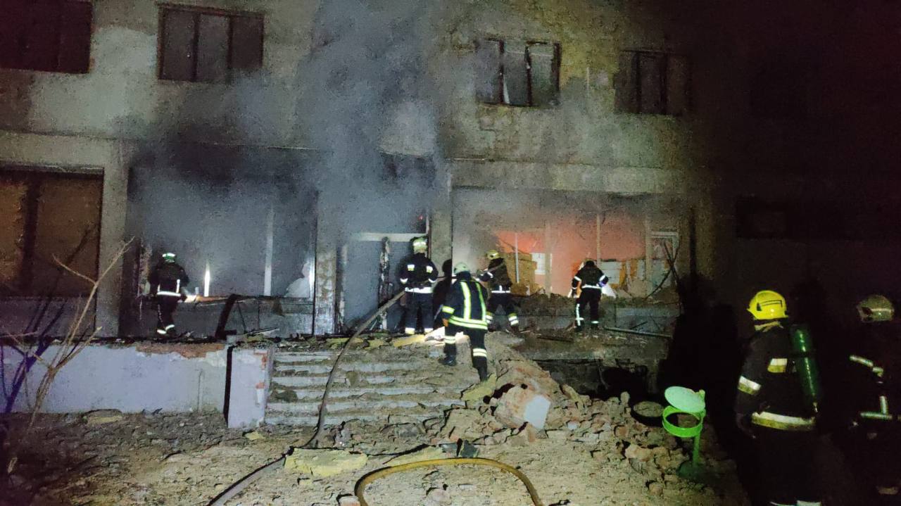 In Kharkiv, as a result of the 'Shahed' attacks, a hotel and buildings were damaged